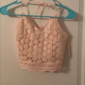 HOLLISTER CROCHET TOP!